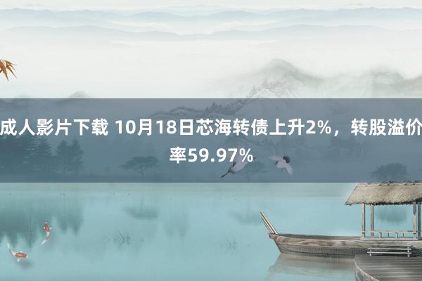 成人影片下载 10月18日芯海转债上升2%，转股溢价率59.97%