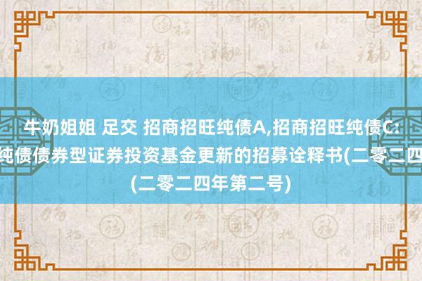 牛奶姐姐 足交 招商招旺纯债A，招商招旺纯债C: 招商招旺纯债债券型证券投资基金更新的招募诠释书(二零二四年第二号)