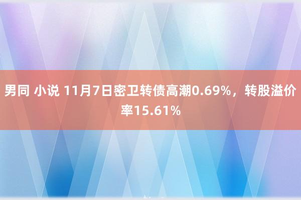 男同 小说 11月7日密卫转债高潮0.69%，转股溢价率15.61%