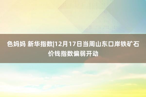 色妈妈 新华指数|12月17日当周山东口岸铁矿石价钱指数偏弱开动