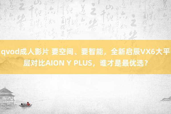 qvod成人影片 要空间、要智能，全新启辰VX6大平层对比AION Y PLUS，谁才是最优选？