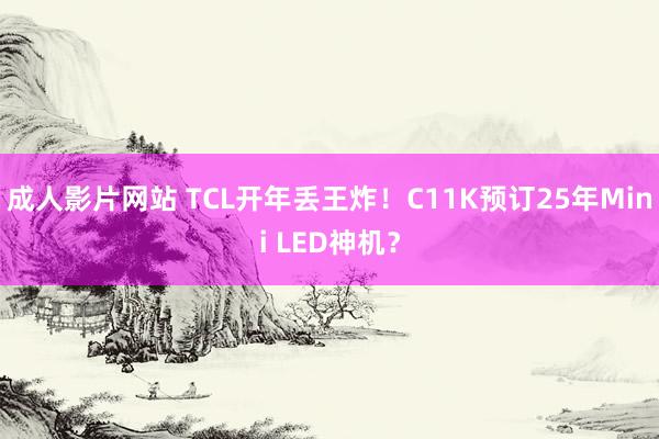 成人影片网站 TCL开年丢王炸！C11K预订25年Mini LED神机？